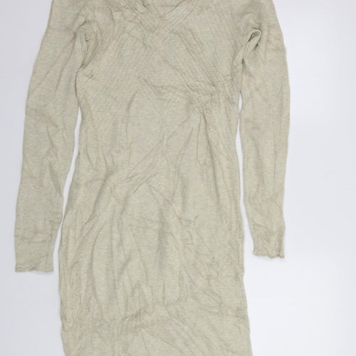 Max Studio Womens Beige   Jumper Dress  Size S