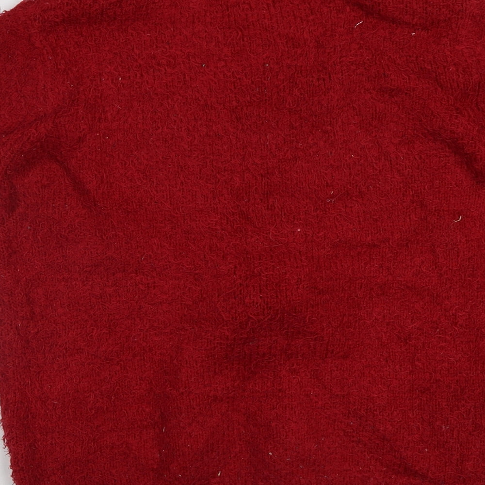 F&F Girls Red   Pullover Jumper Size 9-10 Years  - Rudolph Christmas