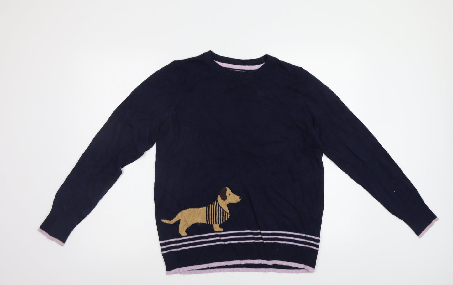 Maine New England Womens Blue   Pullover Jumper Size 14  - Dashhund