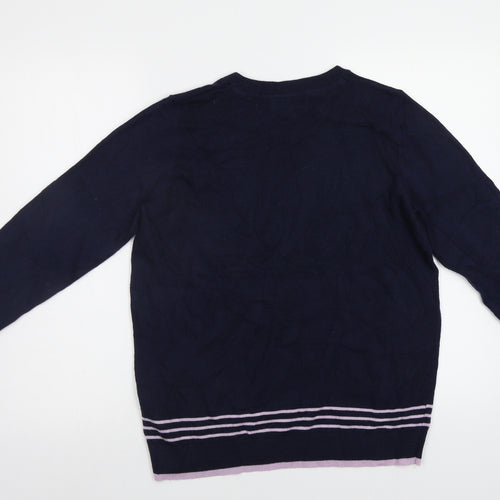 Maine New England Womens Blue   Pullover Jumper Size 14  - Dashhund