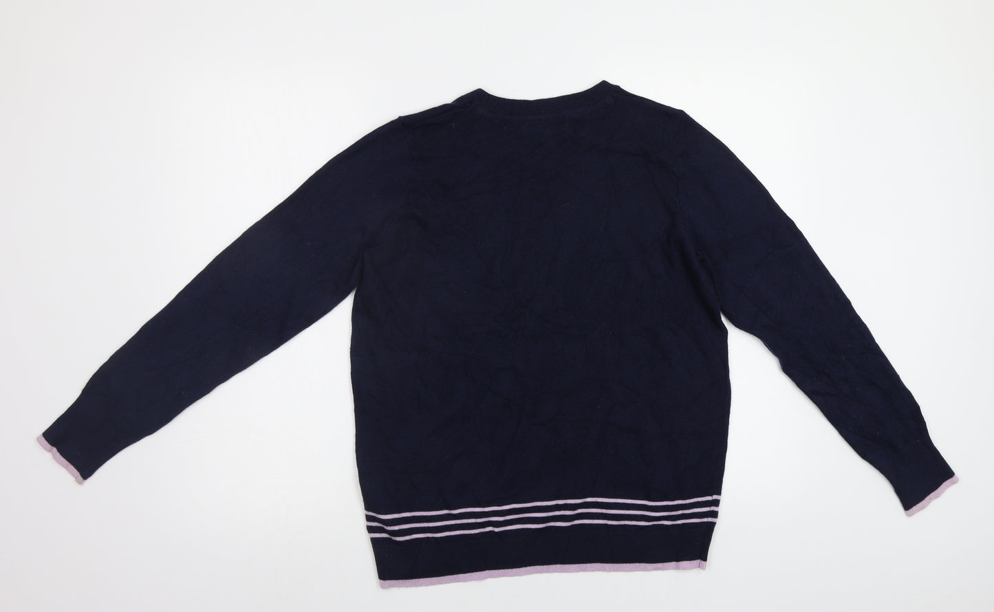 Maine New England Womens Blue   Pullover Jumper Size 14  - Dashhund