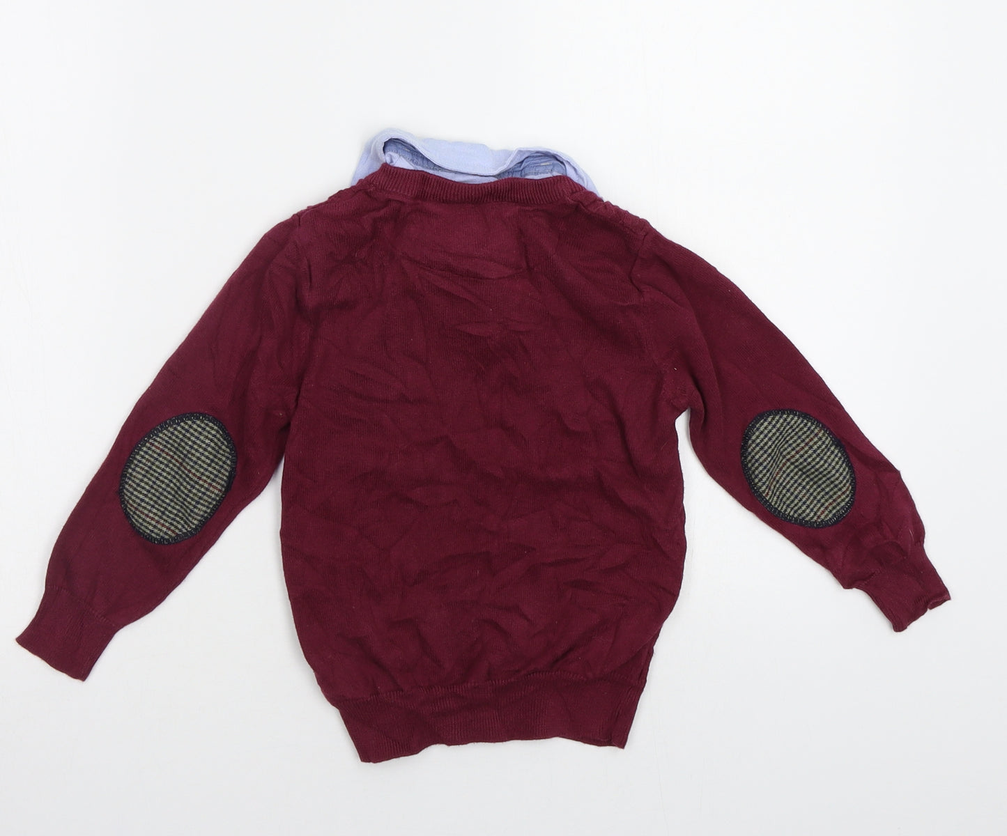 Jasper Conran Boys Purple   Pullover Jumper Size 4-5 Years