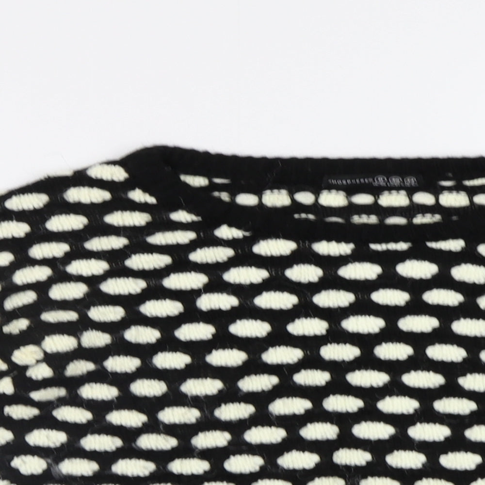 Primark Womens Black Polka Dot  Pullover Jumper Size 8