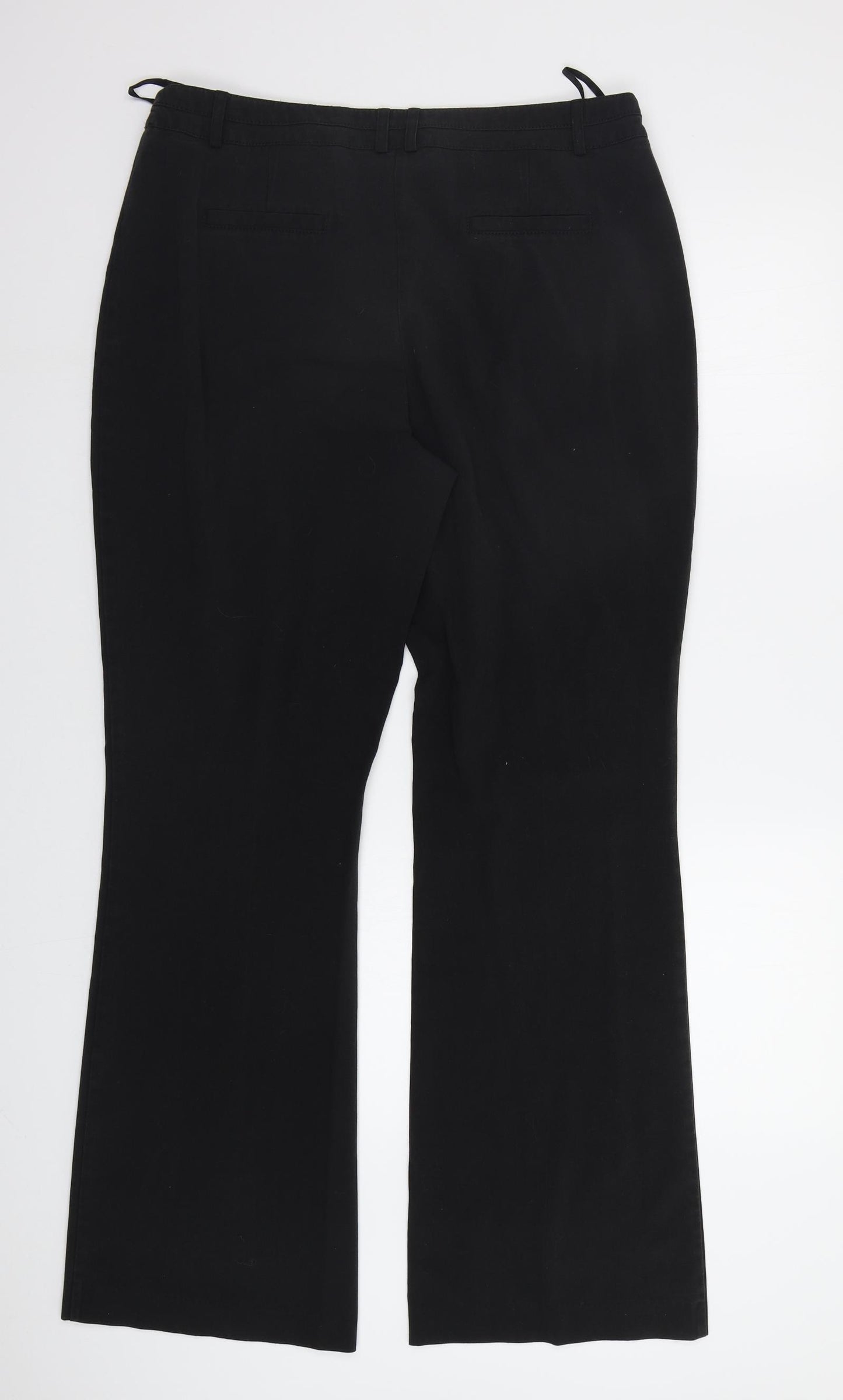 M&Co Womens Black   Dress Pants Trousers Size 14 L31 in