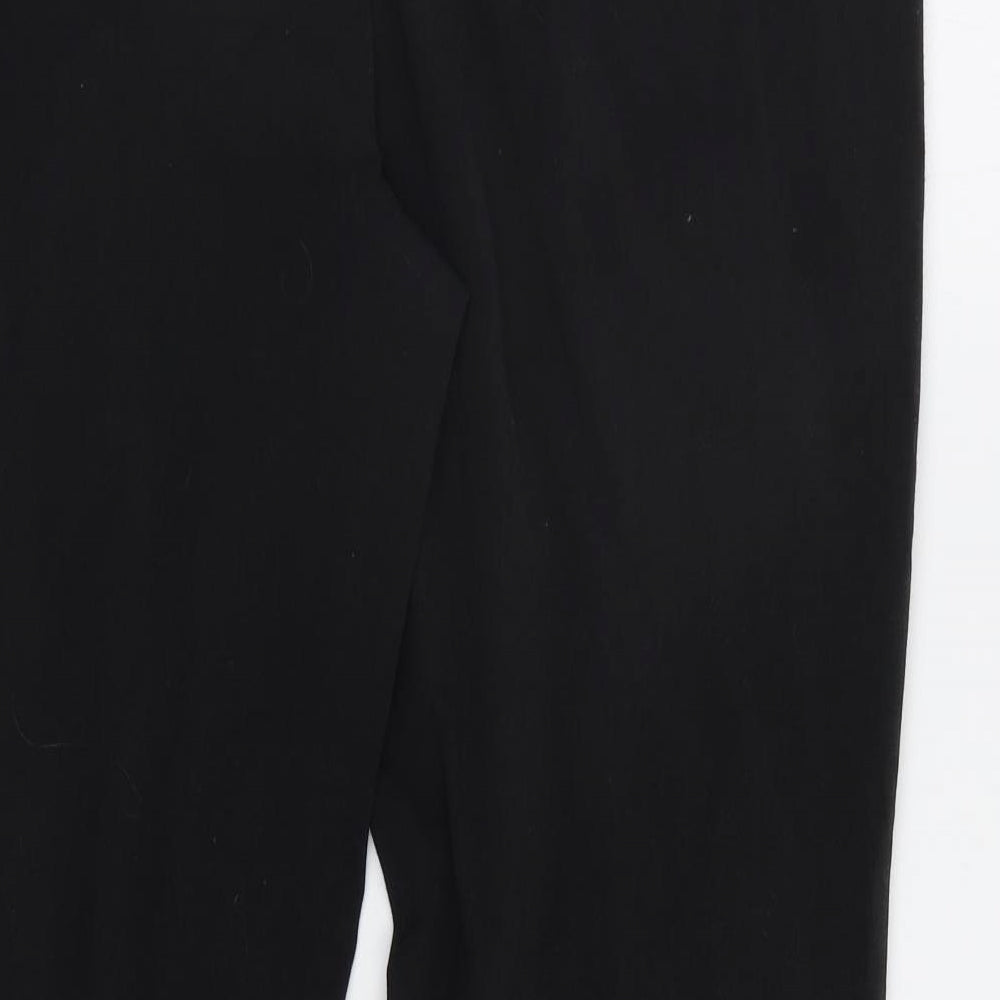 M&Co Womens Black   Dress Pants Trousers Size 14 L31 in