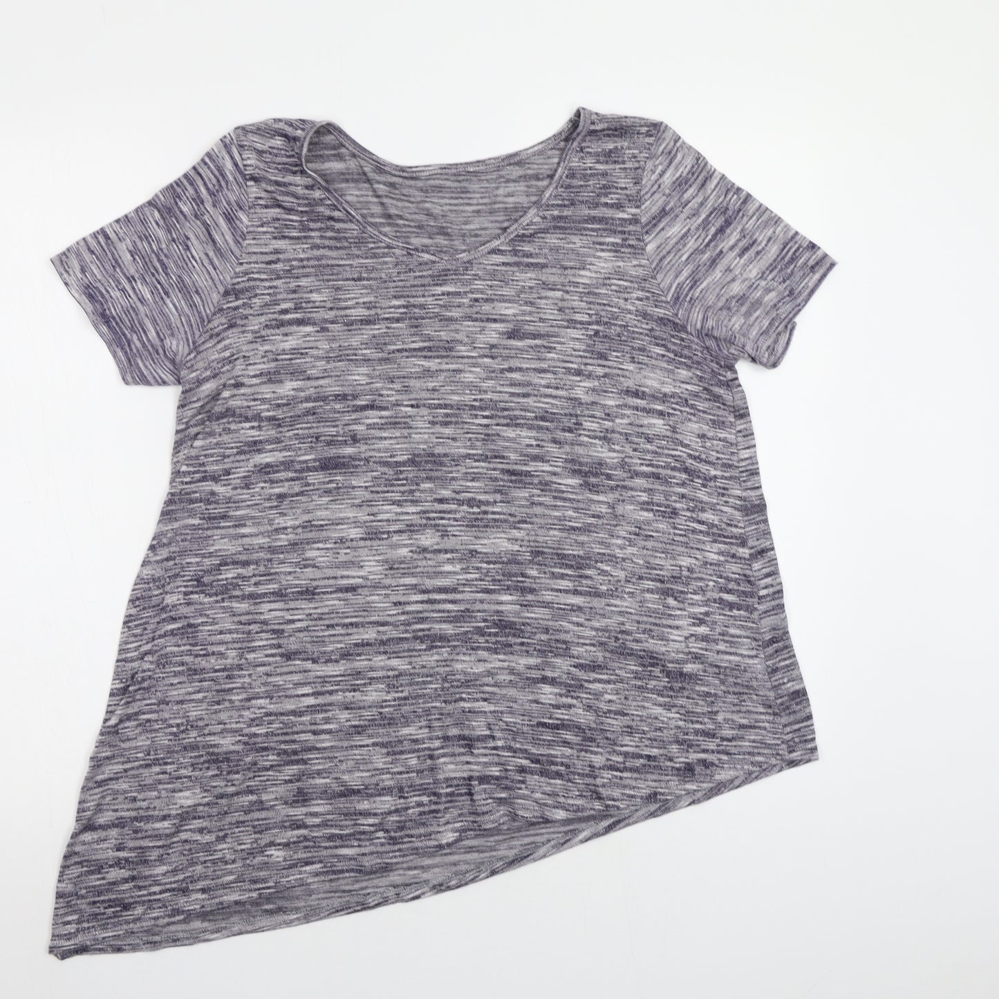 Pep&Co Womens Blue Striped  Basic T-Shirt Size 12