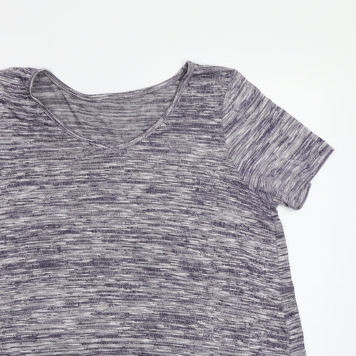 Pep&Co Womens Blue Striped  Basic T-Shirt Size 12