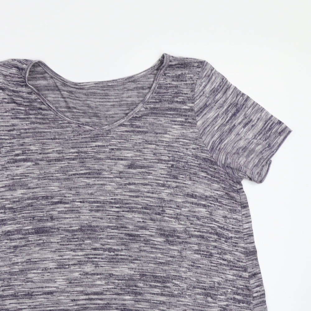 Pep&Co Womens Blue Striped  Basic T-Shirt Size 12