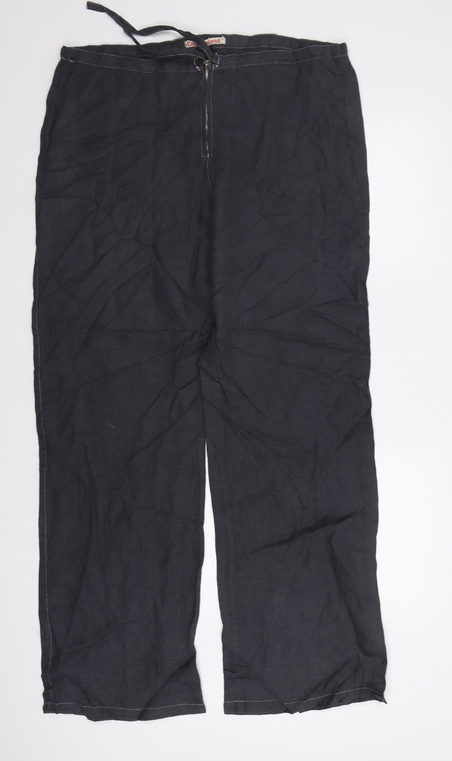 Coney Island Womens Grey   Trousers  Size 16 L31 in