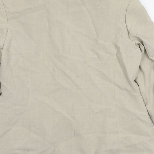 Preworn Womens Beige   Jacket Blazer Size 12