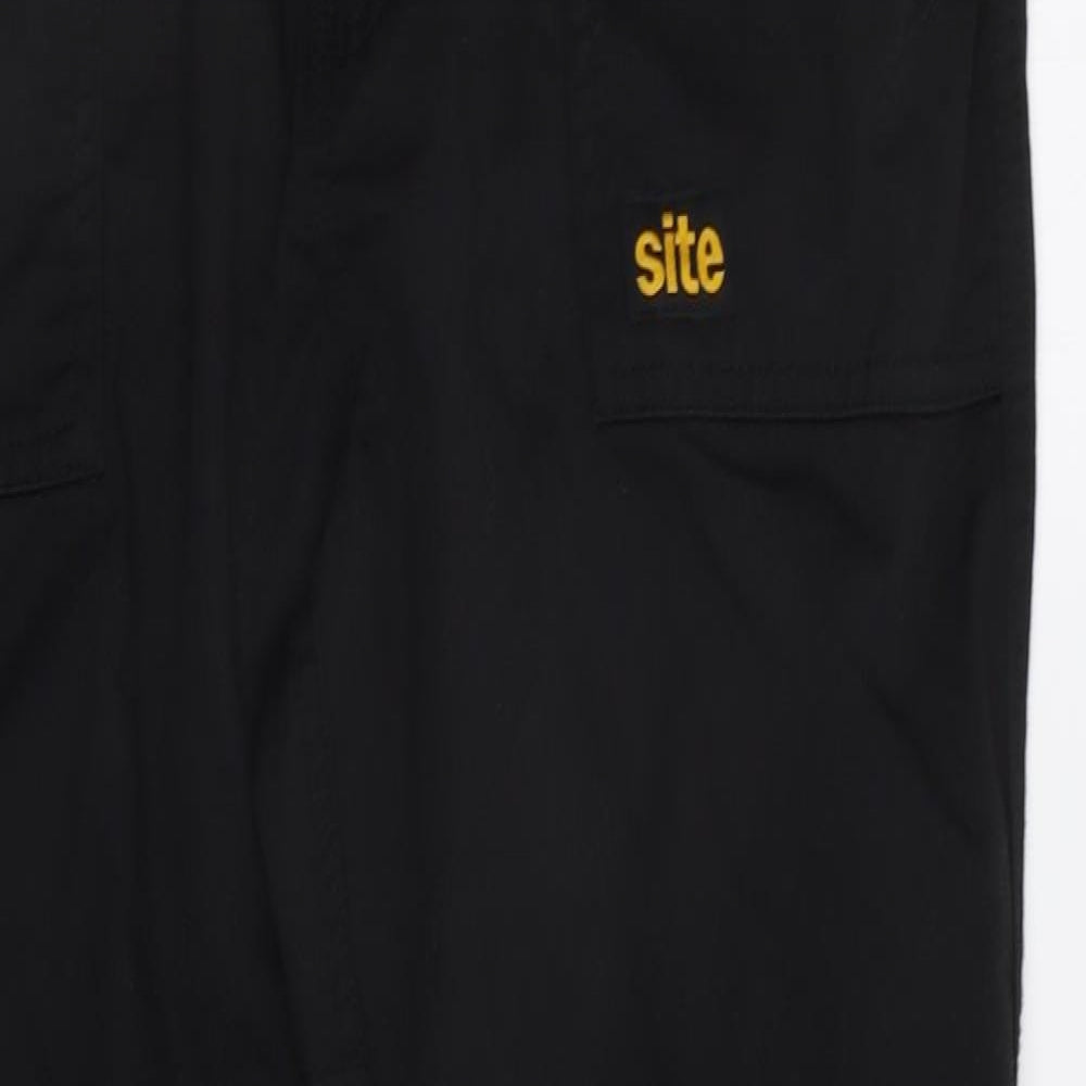Site Mens Black   Cargo Trousers Size 34 L32 in
