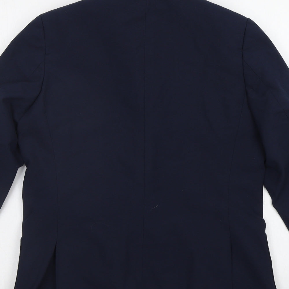M&S Boys Blue   Jacket Blazer Size 13-14 Years  - School