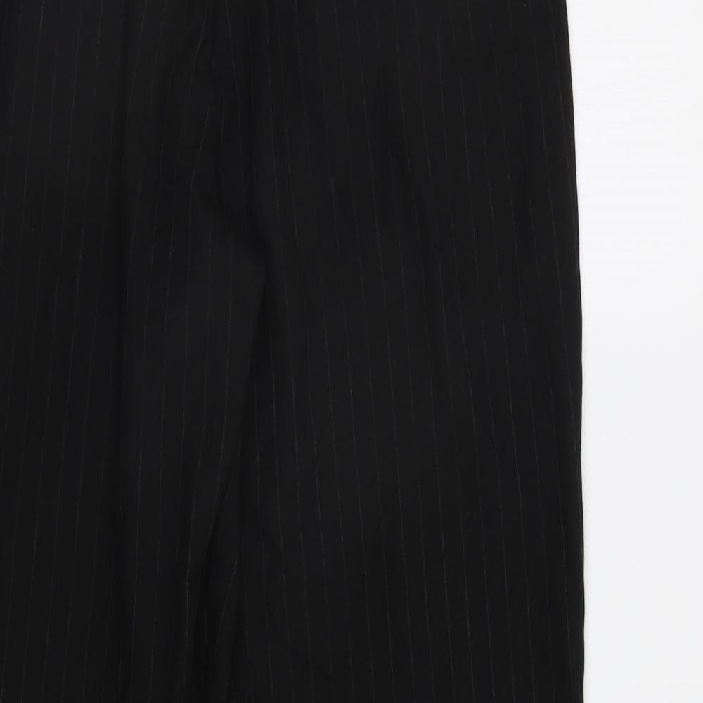 Klass Womens Black Striped  Trousers  Size 12 L28 in