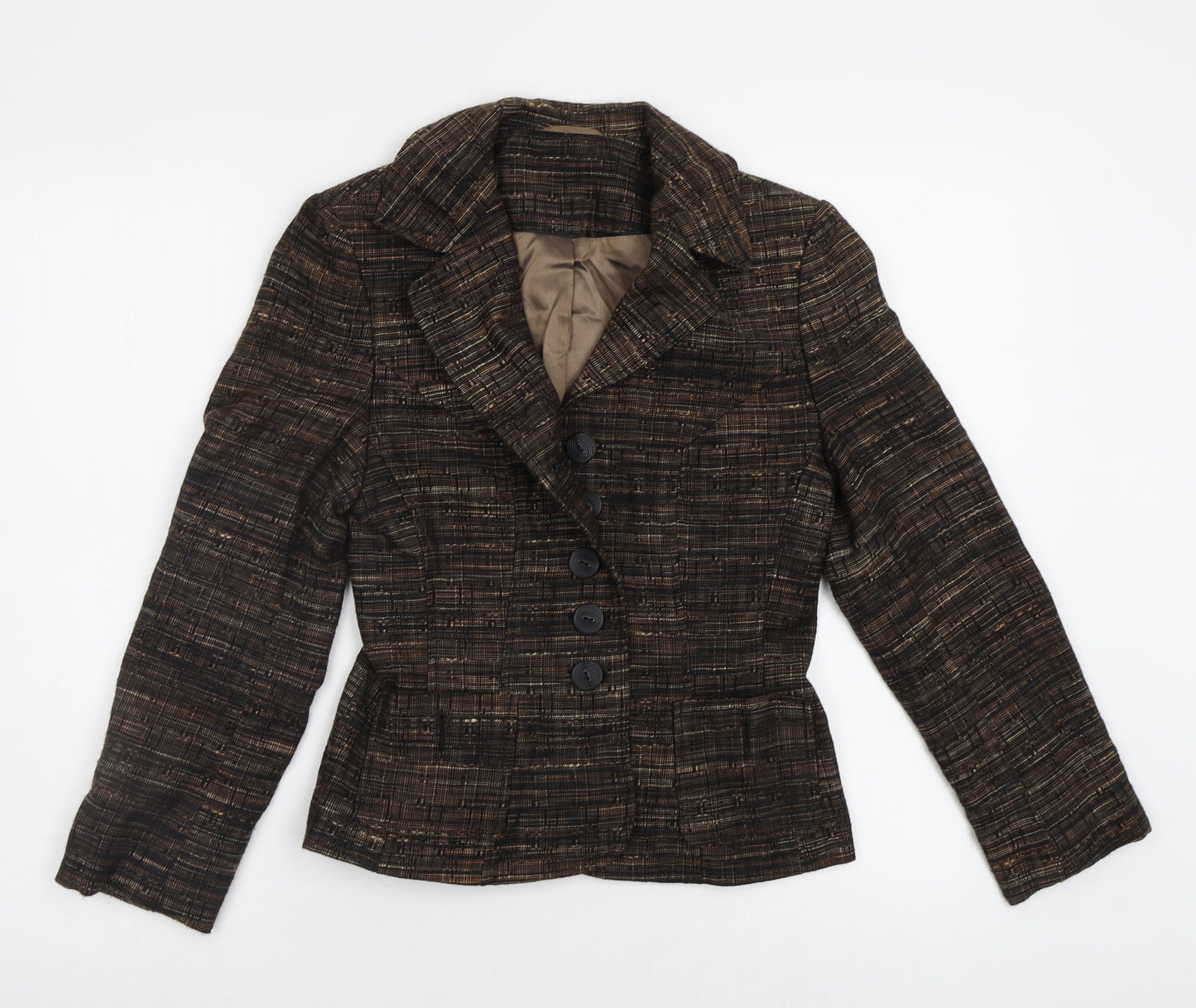 Preworn Womens Brown   Jacket Blazer Size S