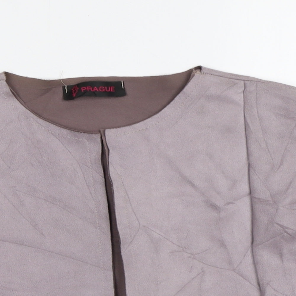 Prague Womens Purple   Jacket Blazer Size S