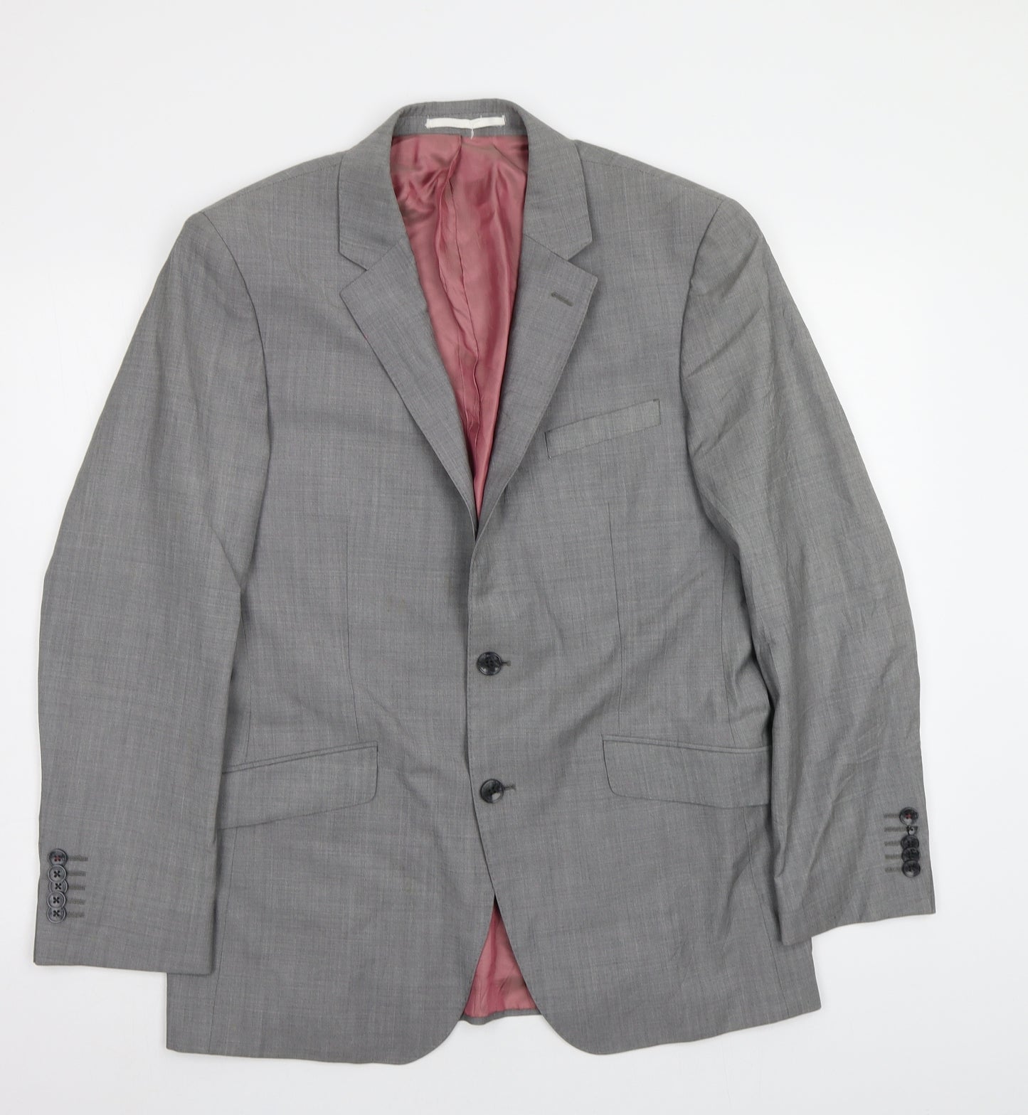 T.M.Lewin Mens Grey   Jacket Blazer Size 40