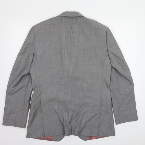 T.M.Lewin Mens Grey   Jacket Blazer Size 40