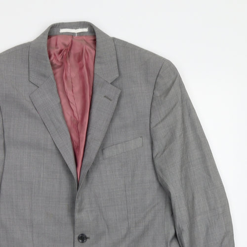 T.M.Lewin Mens Grey   Jacket Blazer Size 40