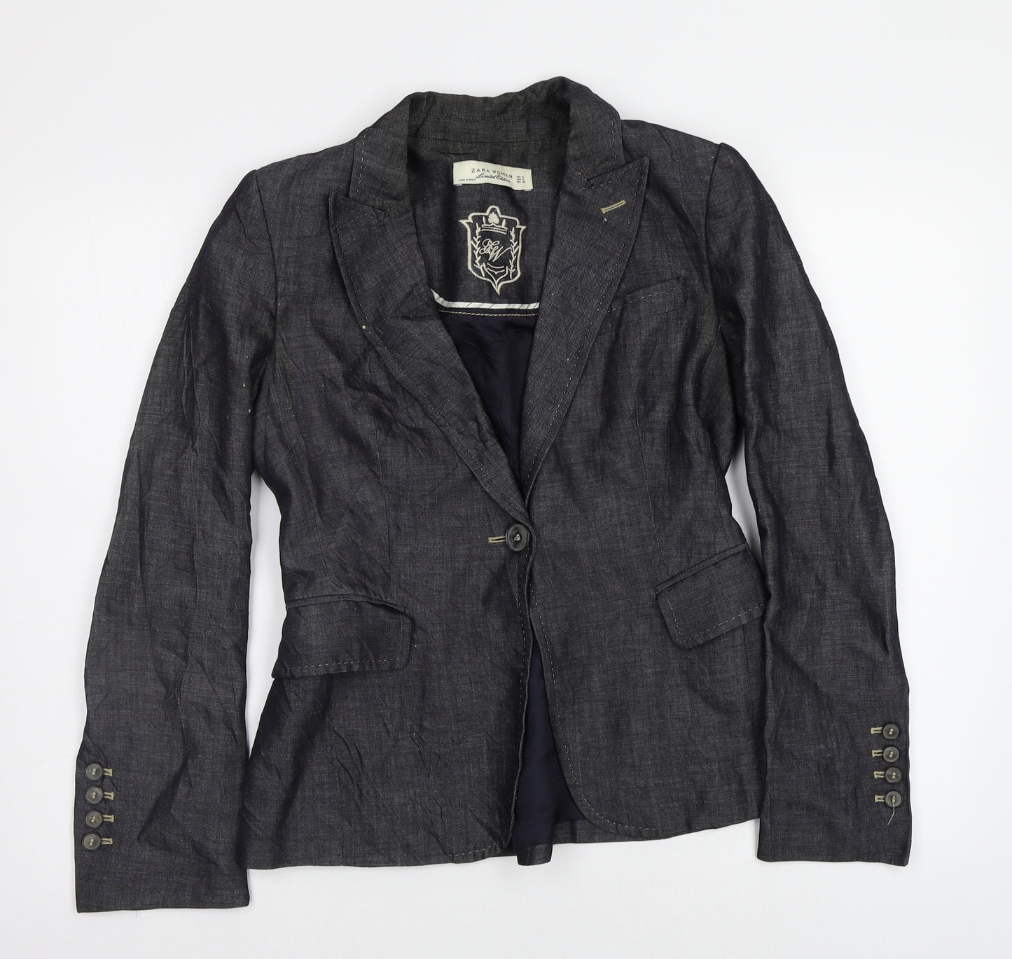 Zara Womens Grey   Jacket Blazer Size M
