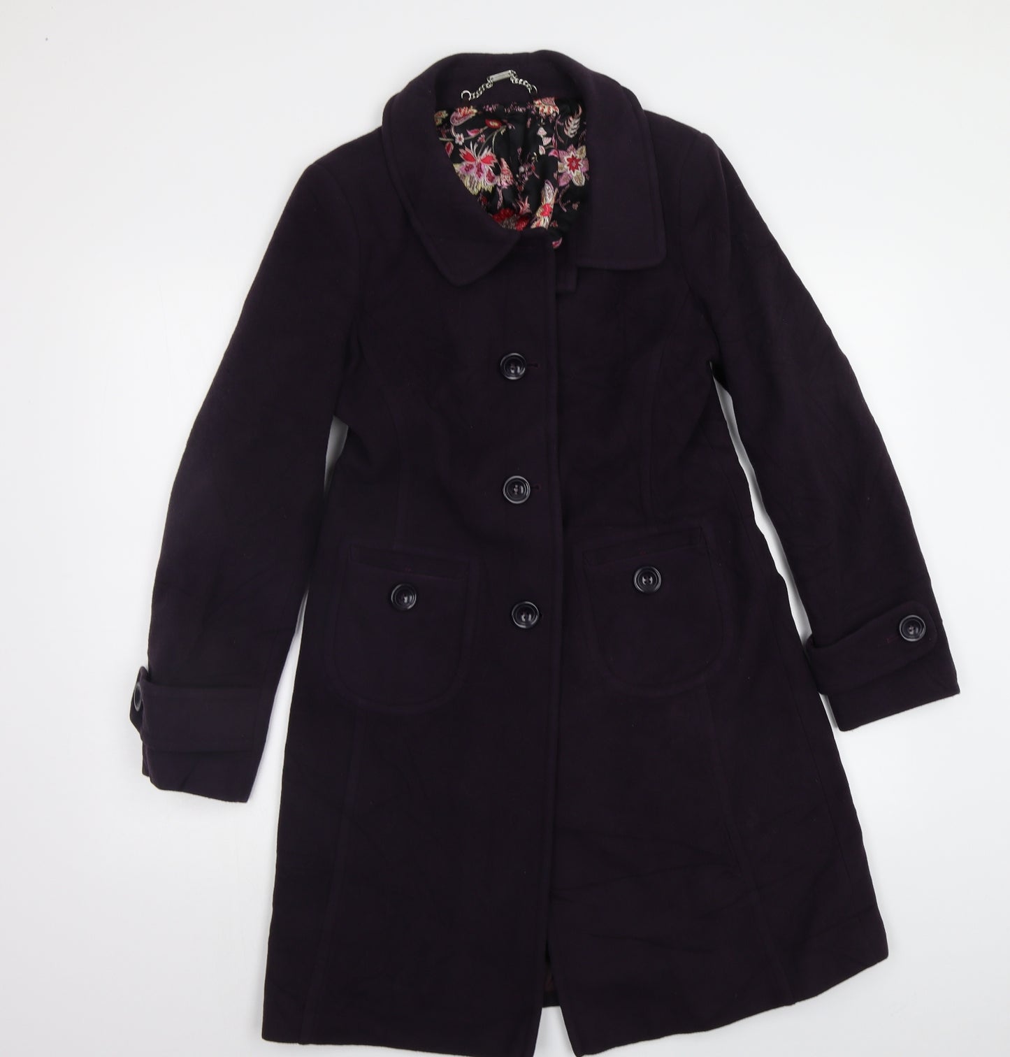 Preworn Womens Purple   Pea Coat Coat Size S