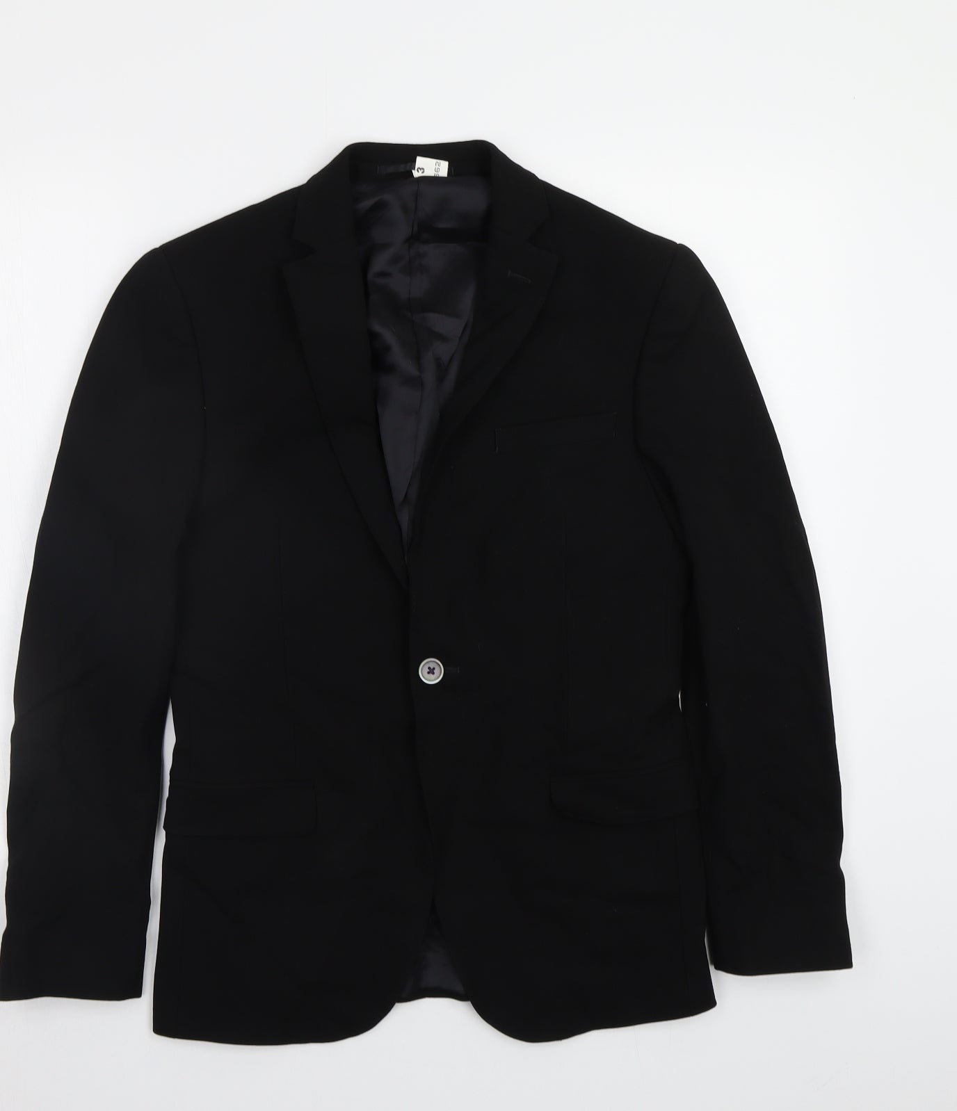 T.M.Lewin Mens Black   Jacket Blazer Size 36