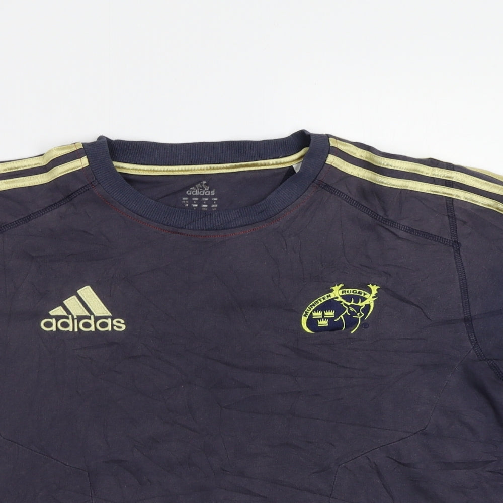 adidas Mens Grey    T-Shirt Size L