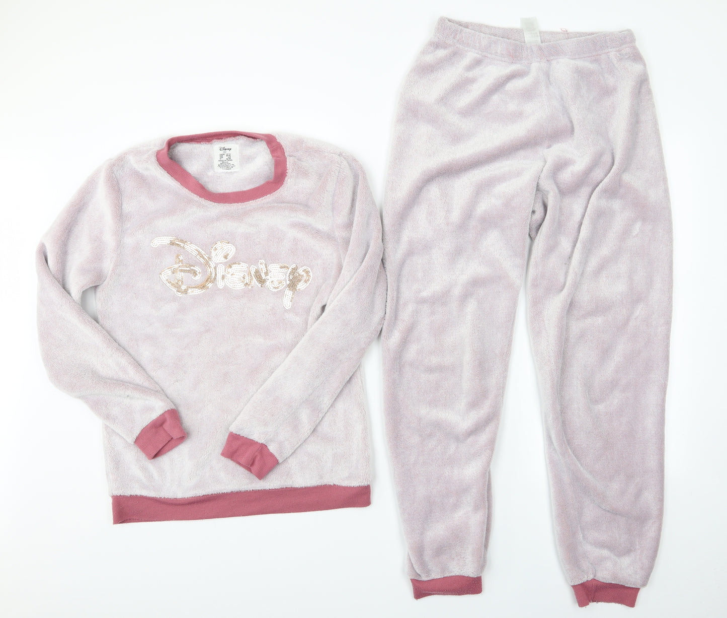 Disney Womens Pink    Pyjama Set Size 10  - Disney Pyjama Set with Logo