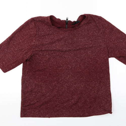 Topshop Womens Red   Basic T-Shirt Size 12  - Topshop