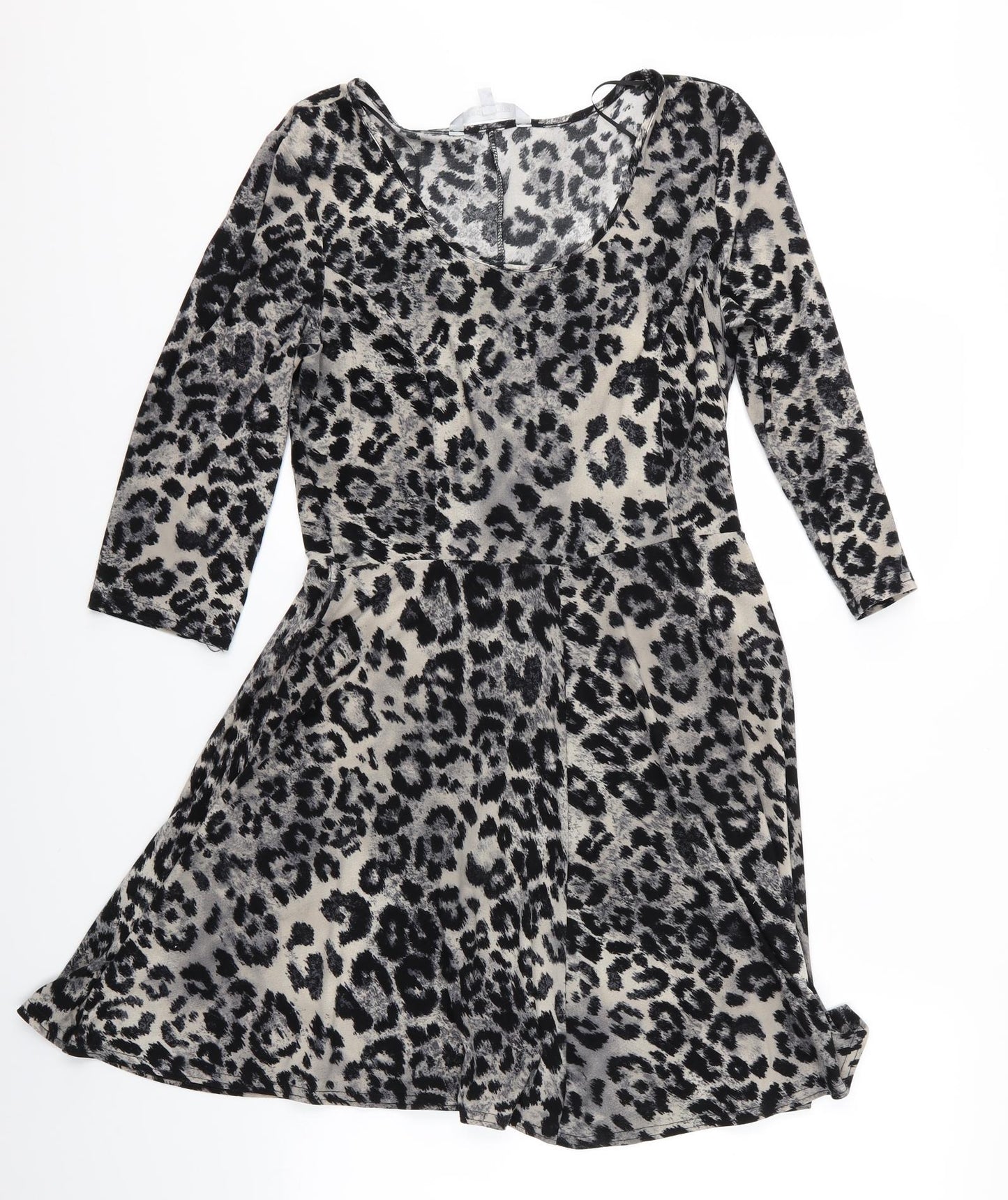 Red Herring Womens Multicoloured Animal Print  Fit & Flare  Size 12  - Leopard Print