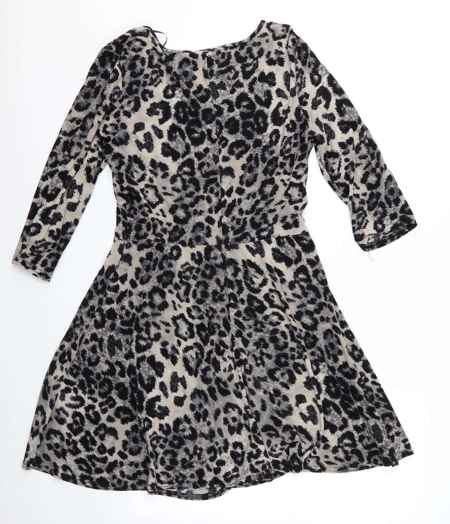 Red Herring Womens Multicoloured Animal Print  Fit & Flare  Size 12  - Leopard Print