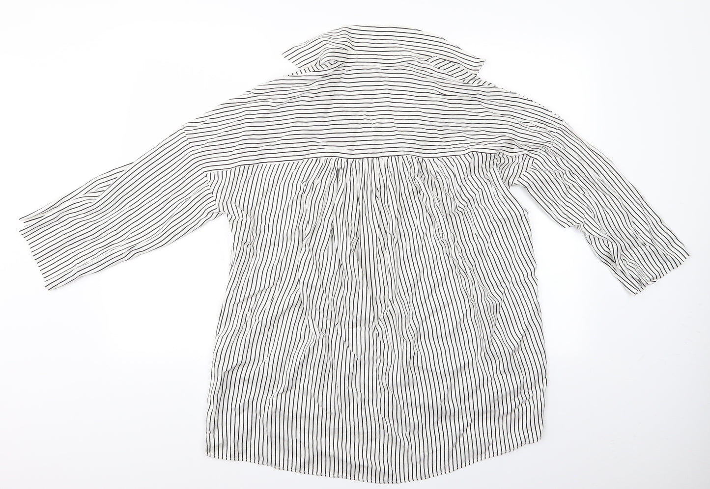 Zara Basic Womens Multicoloured Striped  Basic Blouse Size 6  - Zara Basic