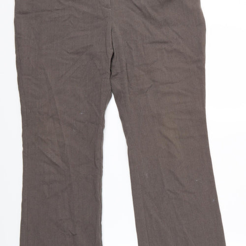 Marks and Spencer Womens Brown   Trousers  Size 12 L27 in - Marks and Spencer