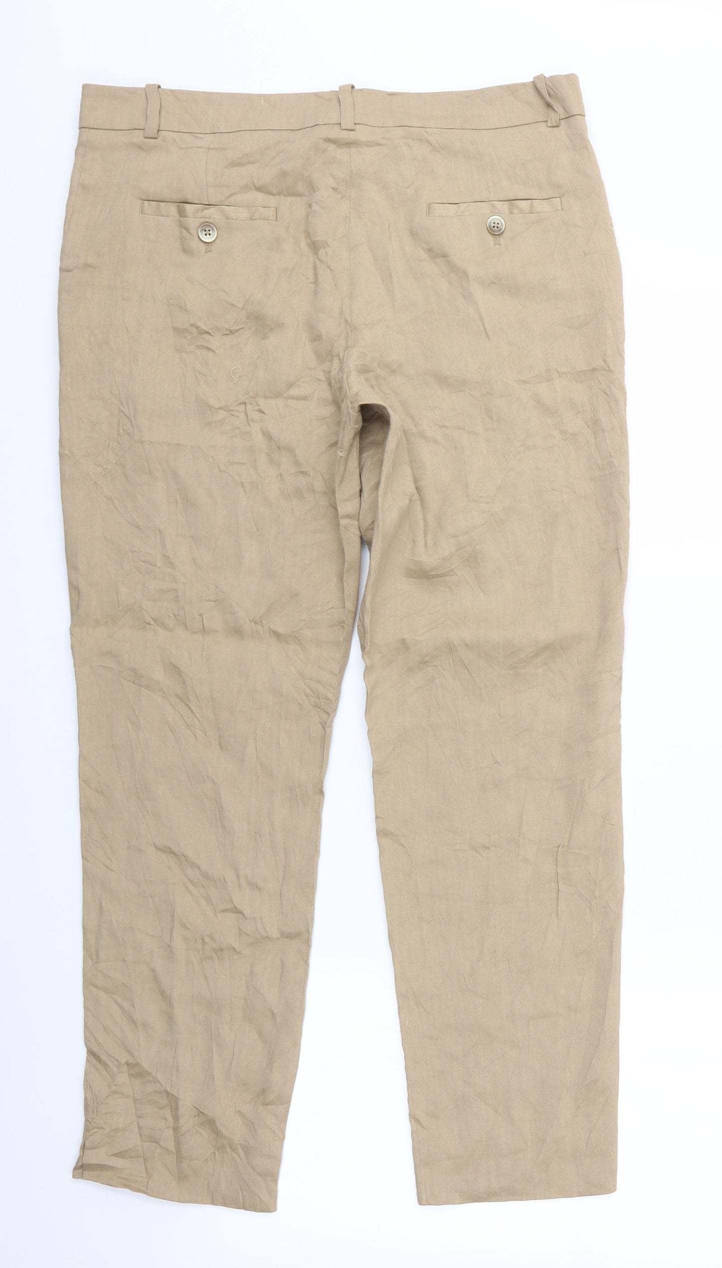 Jigsaw Womens Beige   Trousers  Size 12 L27 in - Jigsaw Trouser