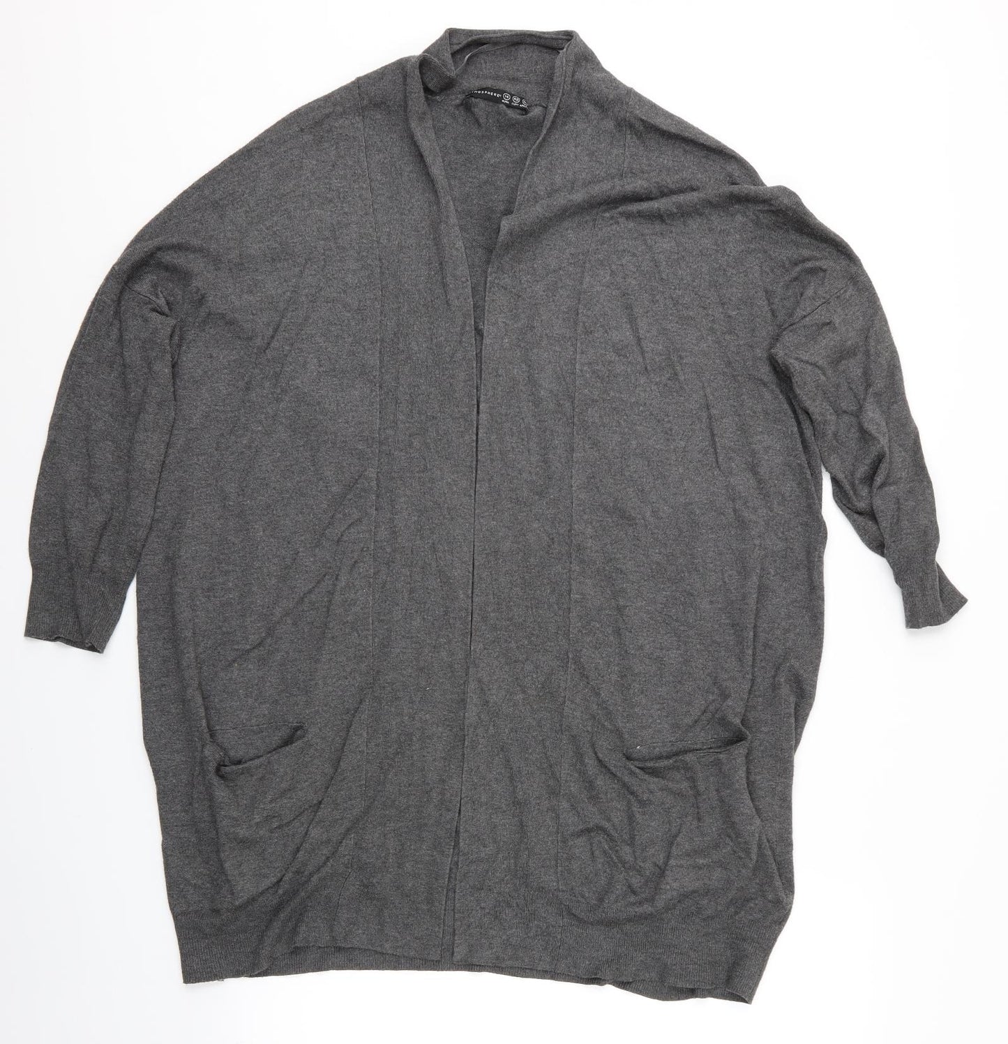 Atmosphere Womens Grey   Wrap Jumper Size 14  - Atmosphere Wrap