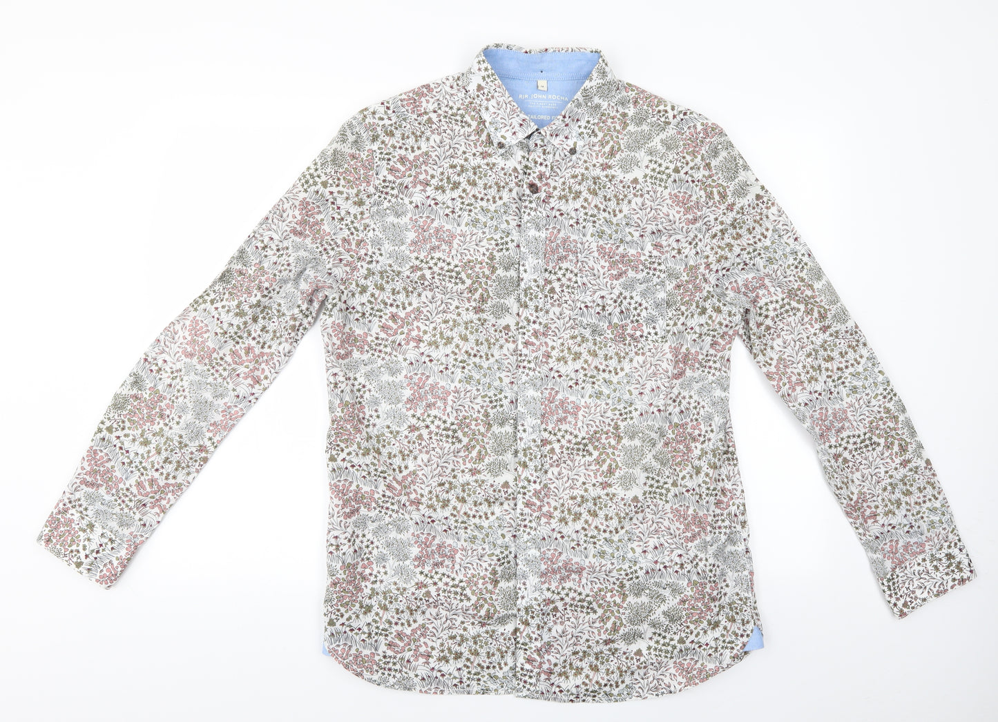 John Rocha Mens Multicoloured Floral   Button-Up Size M  - John Rocha Shirt