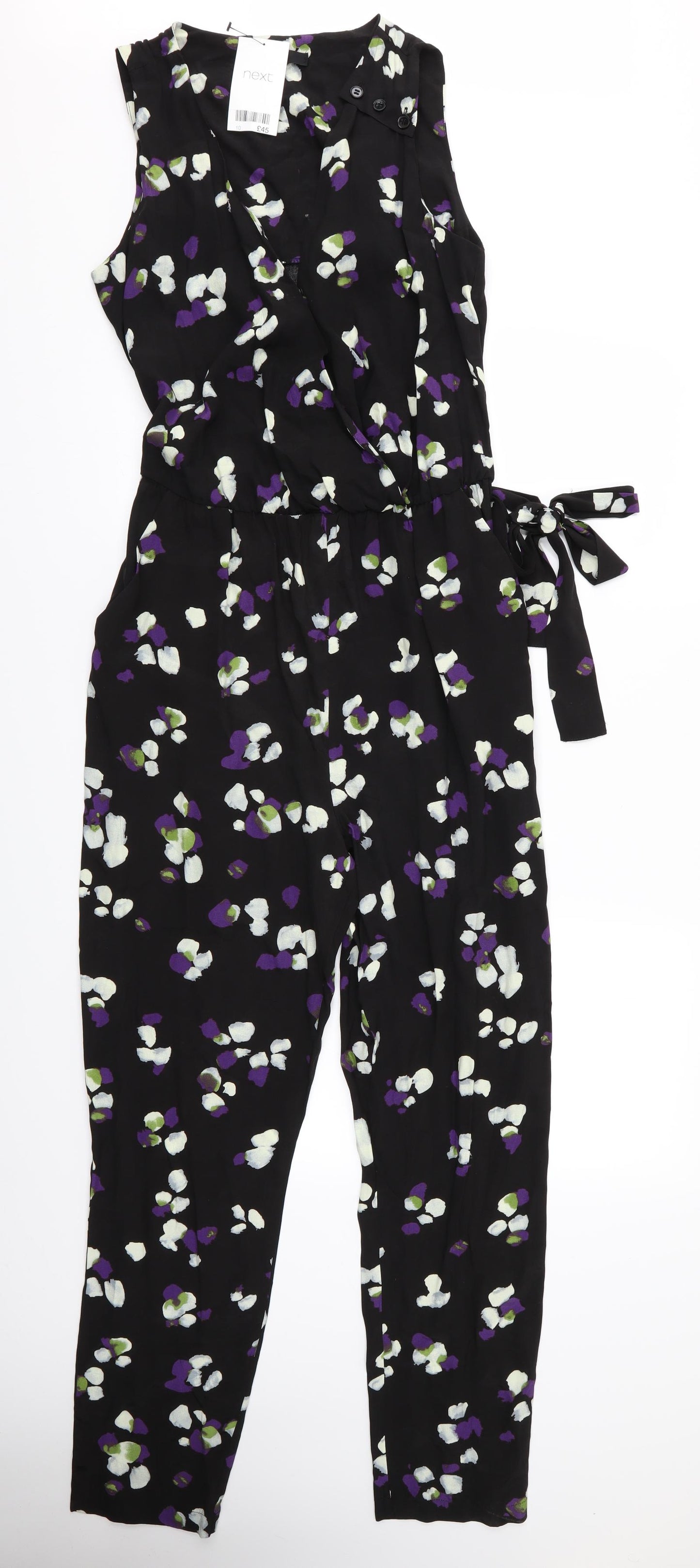 NEXT Womens Multicoloured Floral  Jumpsuit One-Piece Size 10 L28 in - Next Playsuit