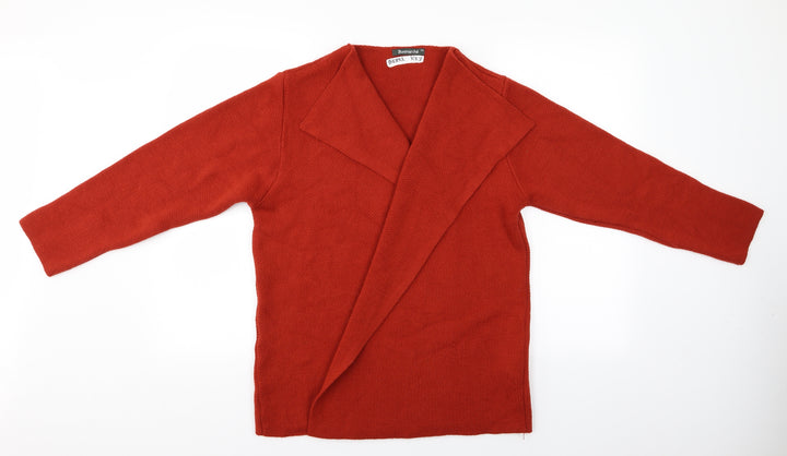 Bonmarché Womens Orange   Wrap Jumper Size 14  - Wrap