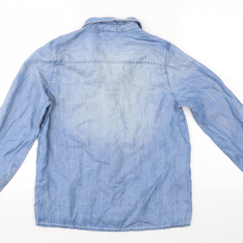& Denim Womens Black   Basic Blouse Size 6  - & Denim Shirt
