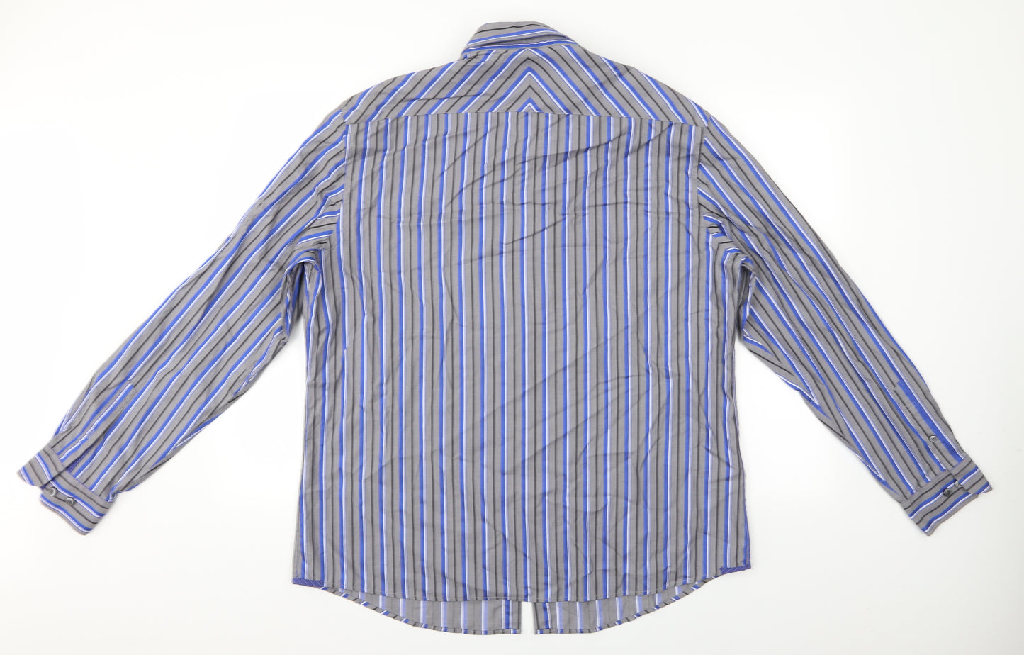Autograph Mens Multicoloured Striped   Button-Up Size XL  - Autograph Shirt