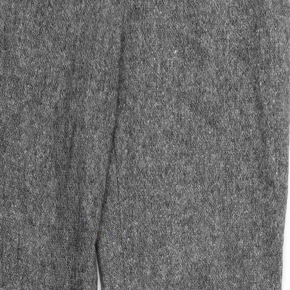 NEXT Womens Black Houndstooth  Trousers  Size 10 L30 in - Next Trousers