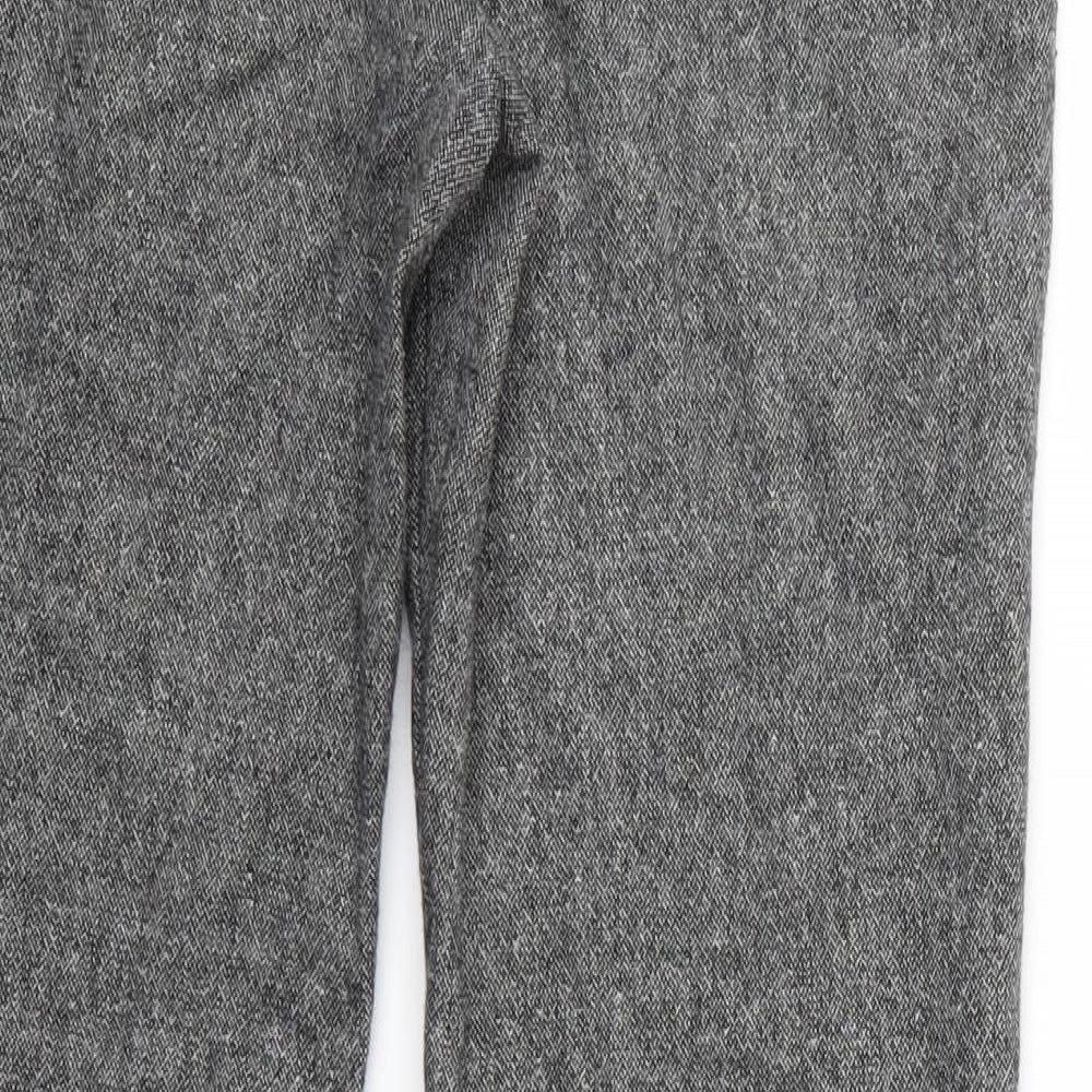 NEXT Womens Black Houndstooth  Trousers  Size 10 L30 in - Next Trousers