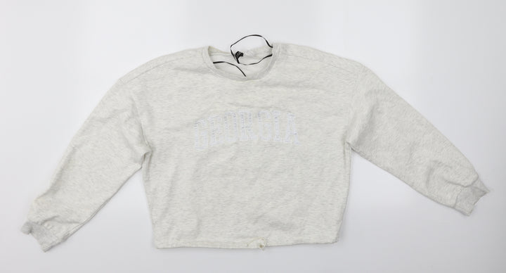 Divided Womens Ivory Pullover Sweatshirt Size S - Divided Sweatshirt