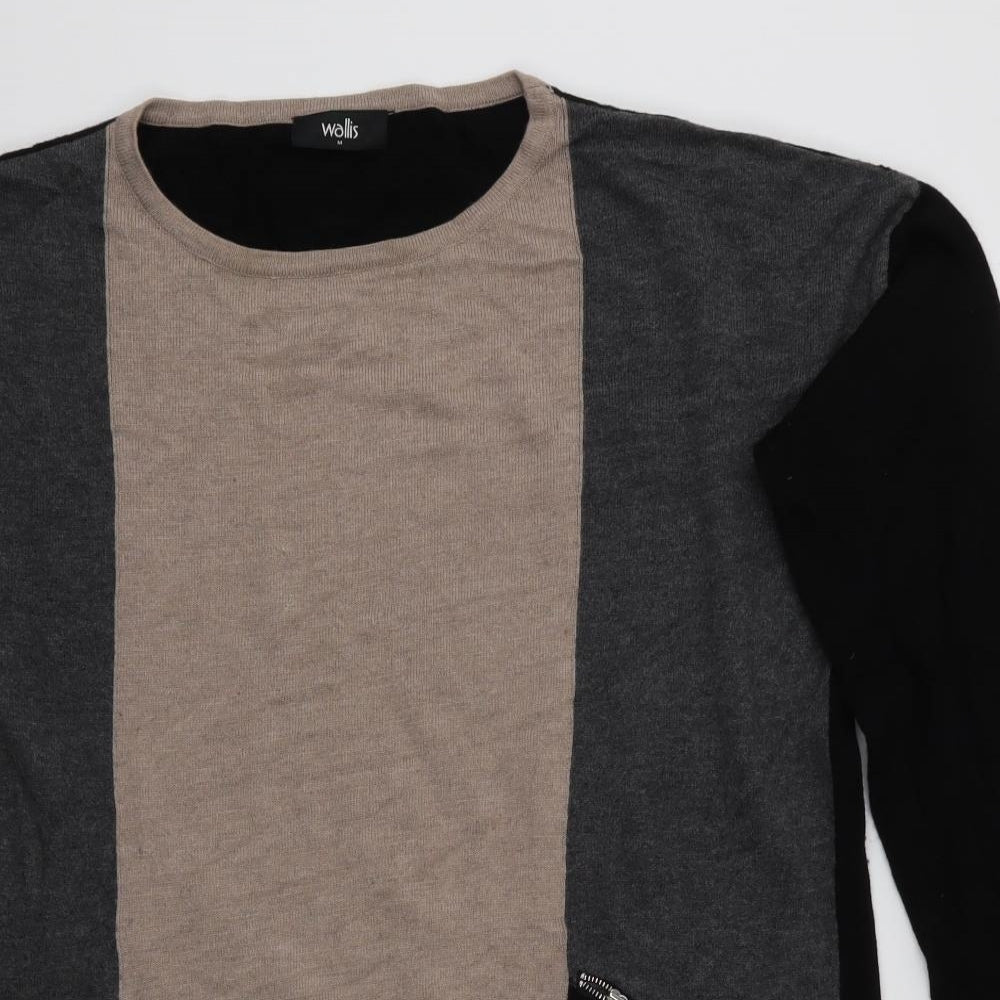 Wallis Womens Multicoloured   Pullover Jumper Size M  - Longline Sweater