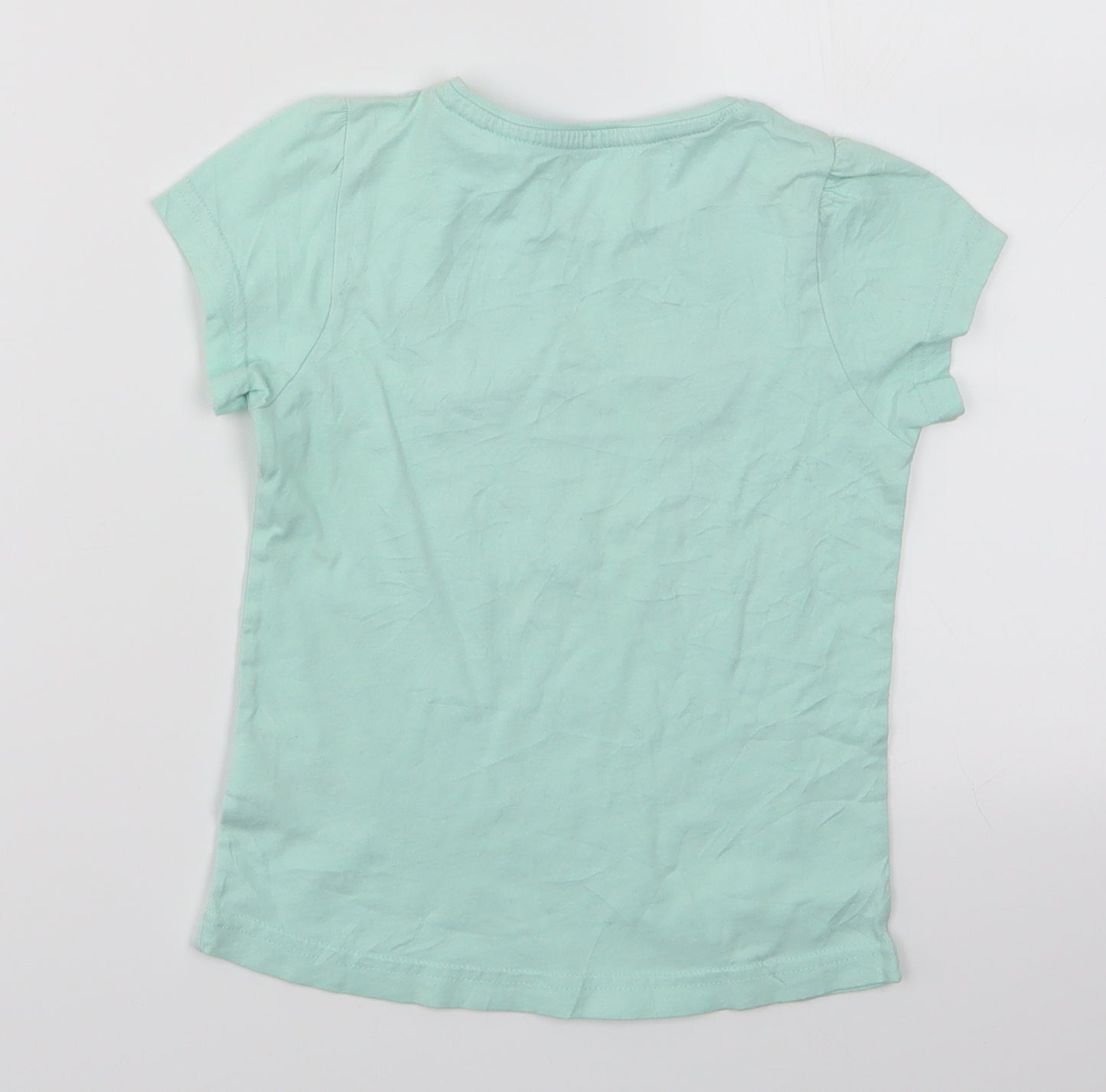 Young Dimension Girls Green   Pullover T-Shirt Size 5-6 Years