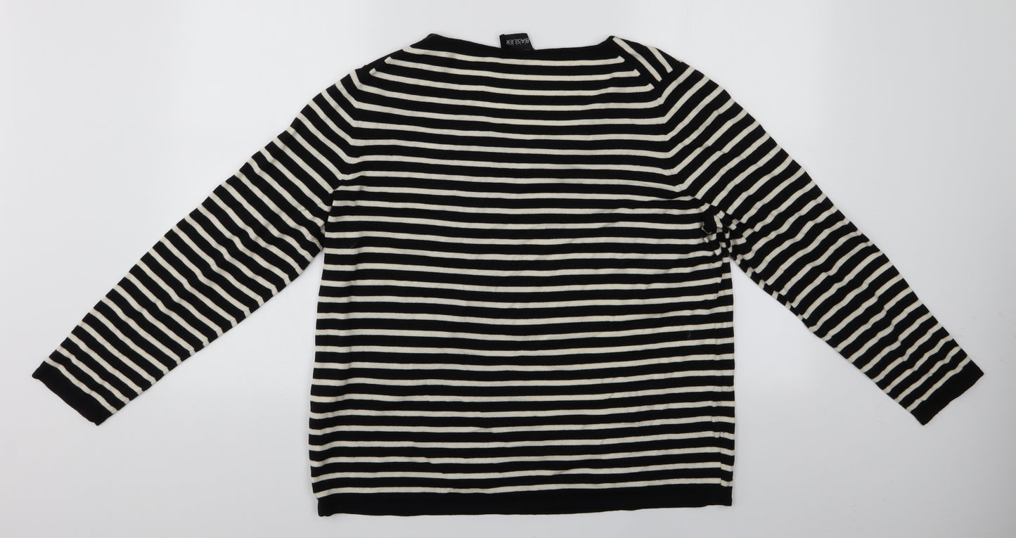 Basler Womens Multicoloured Striped  Pullover Jumper Size 20  - Basler Jewelled Sweater