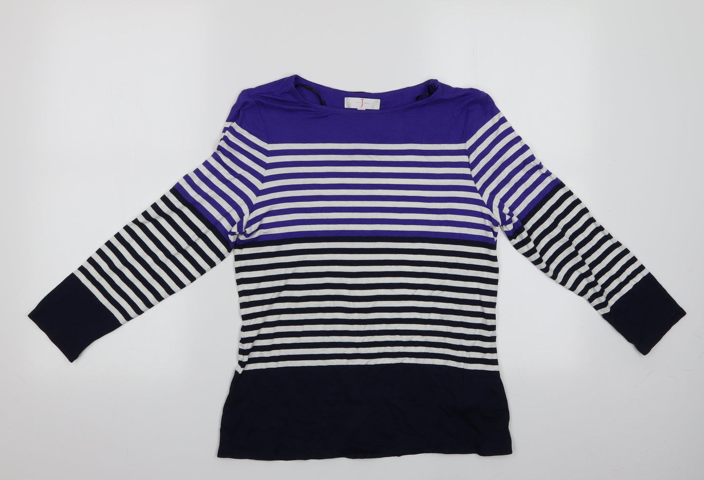 Jasper Conran Womens Multicoloured Striped  Tunic T-Shirt Size 12  - Jasper Conran