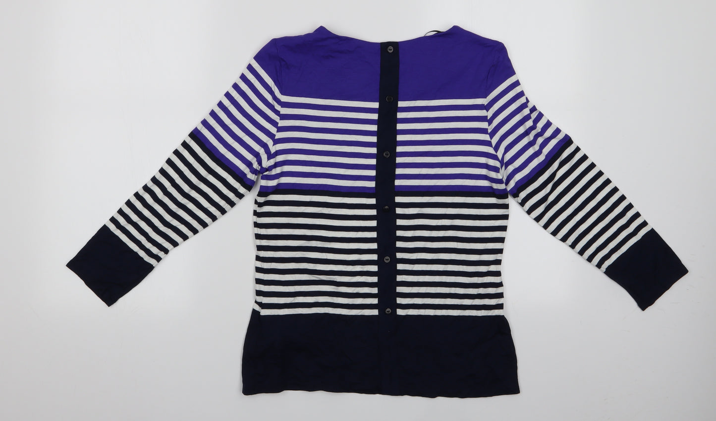 Jasper Conran Womens Multicoloured Striped  Tunic T-Shirt Size 12  - Jasper Conran
