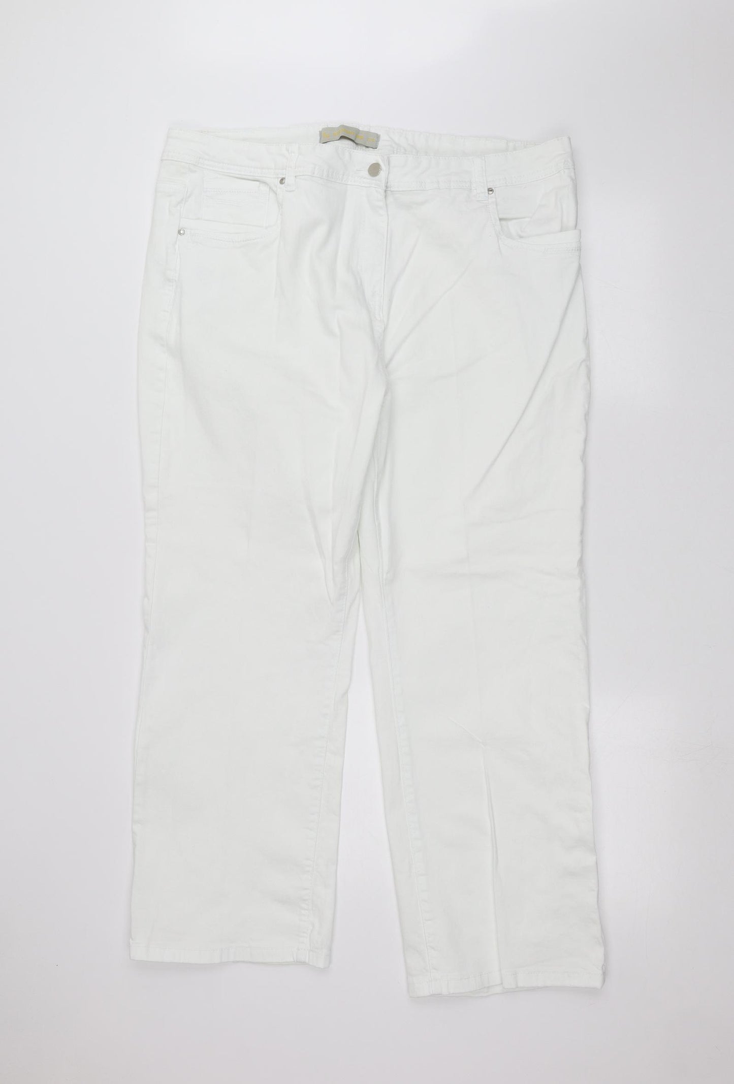 TU Womens White   Straight Jeans Size 22 L26 in