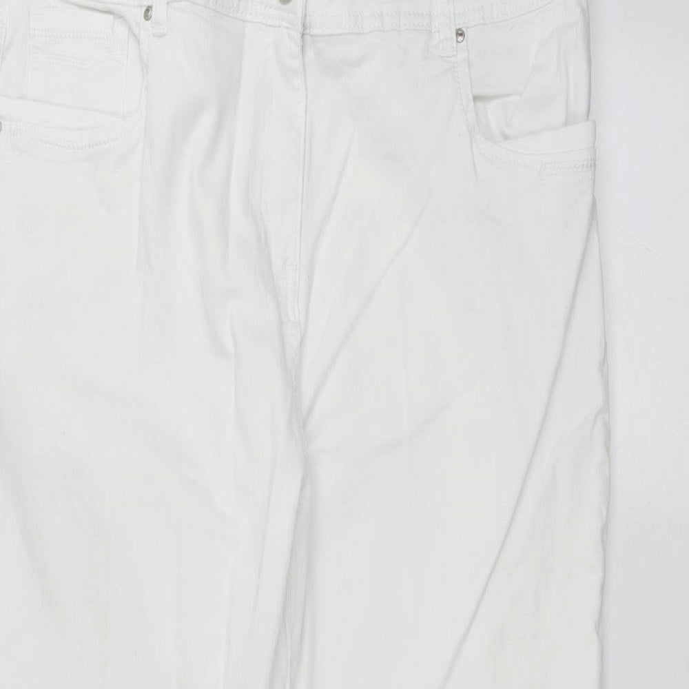 TU Womens White   Straight Jeans Size 22 L26 in