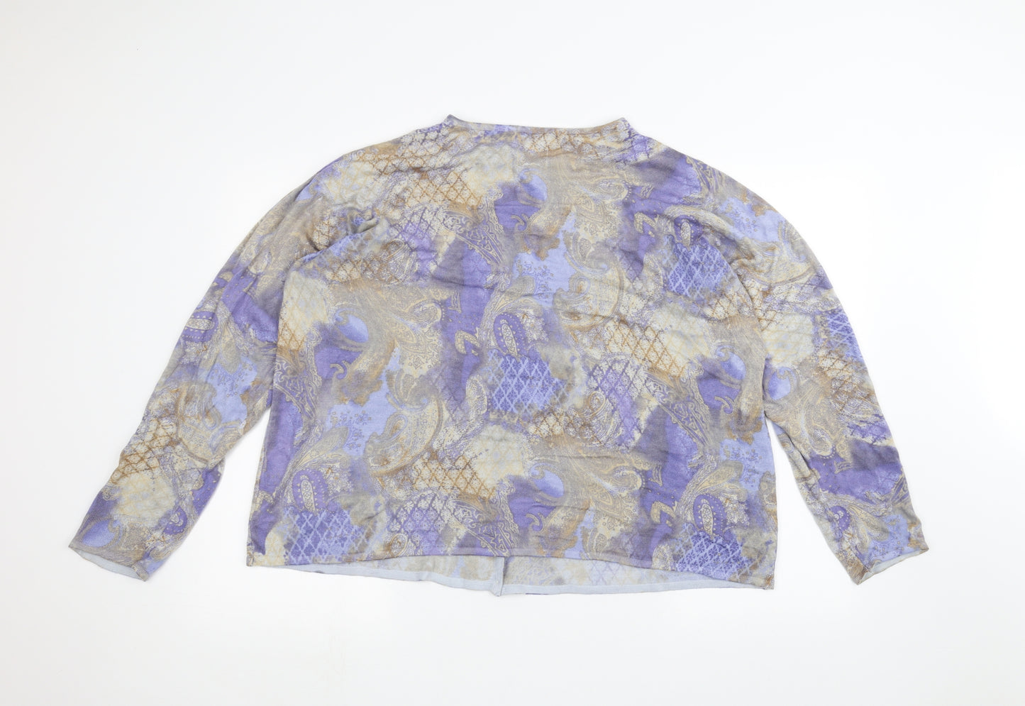 Daxon Womens Purple   Cardigan Jumper Size 24